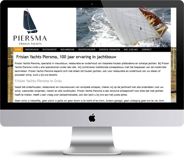 Website Frisian Yacht Pietsma