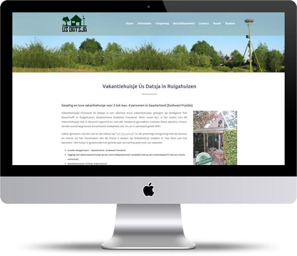 Webdesign vakantiehuisjes