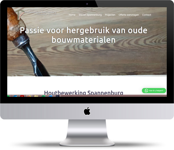 Website Houtbewerking Spannenburg